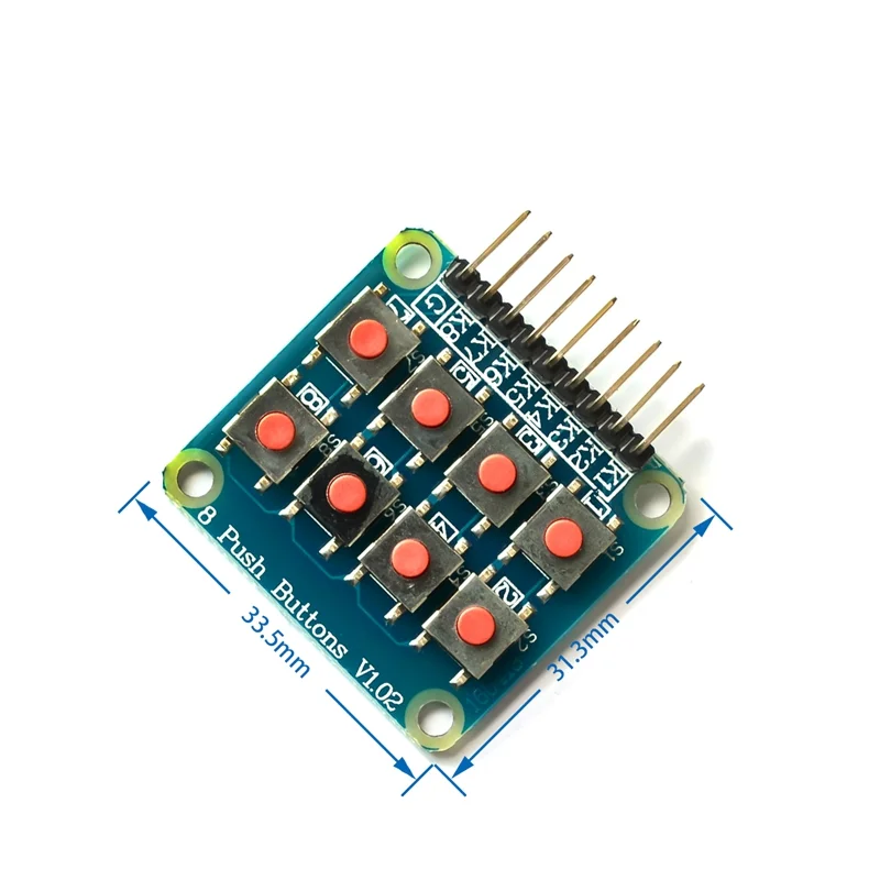 2x4 клавиатура 4x2 8 кнопок матричная кнопка для Arduino AVR PIC 2*4 Модуль PIC|Интегральные