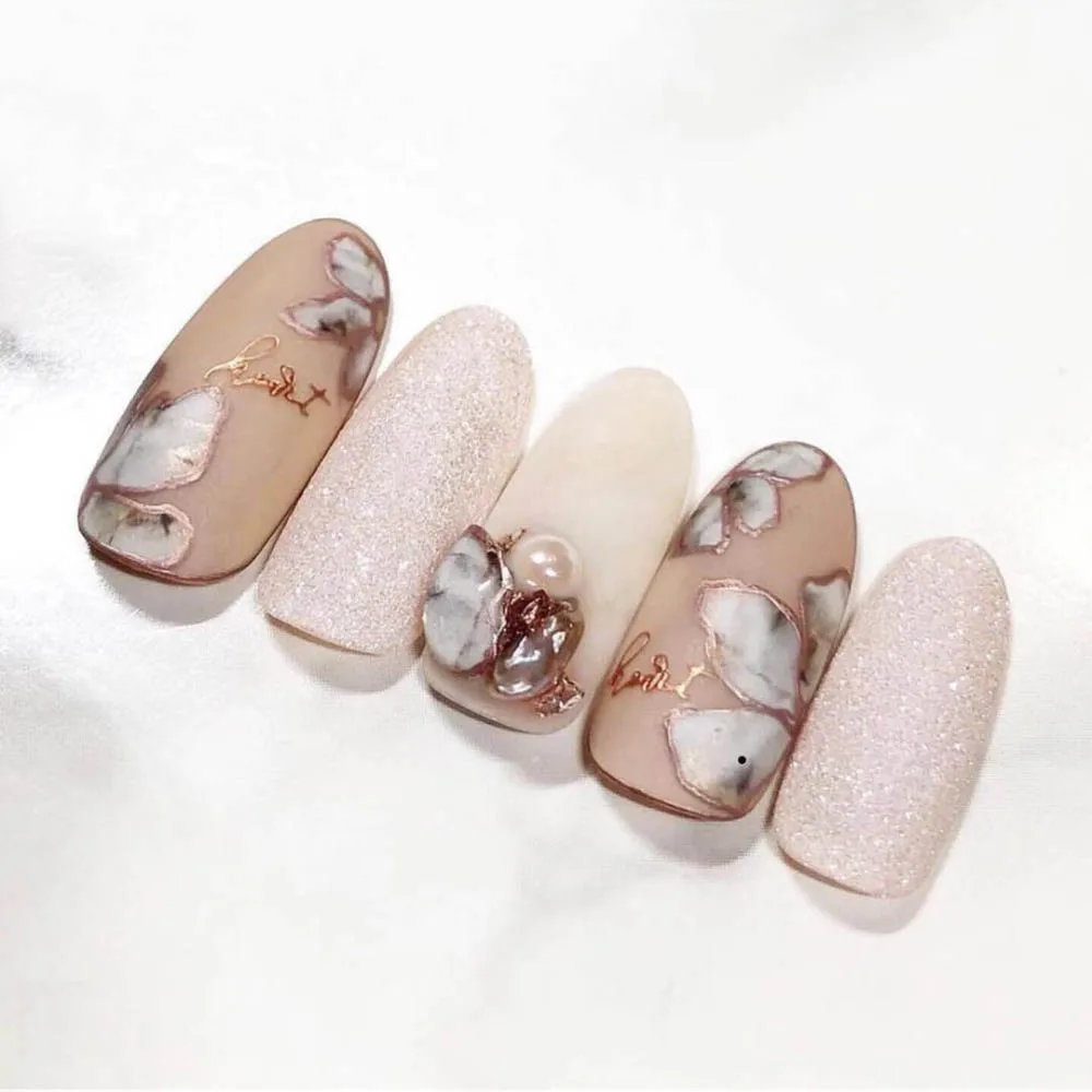 1 шт. Starlight французский стикеры 3D на ногти Nail Art градиентный мрамор камень наклейки для ногтей аксессуары для ногтей украшения для ногтей Новинка