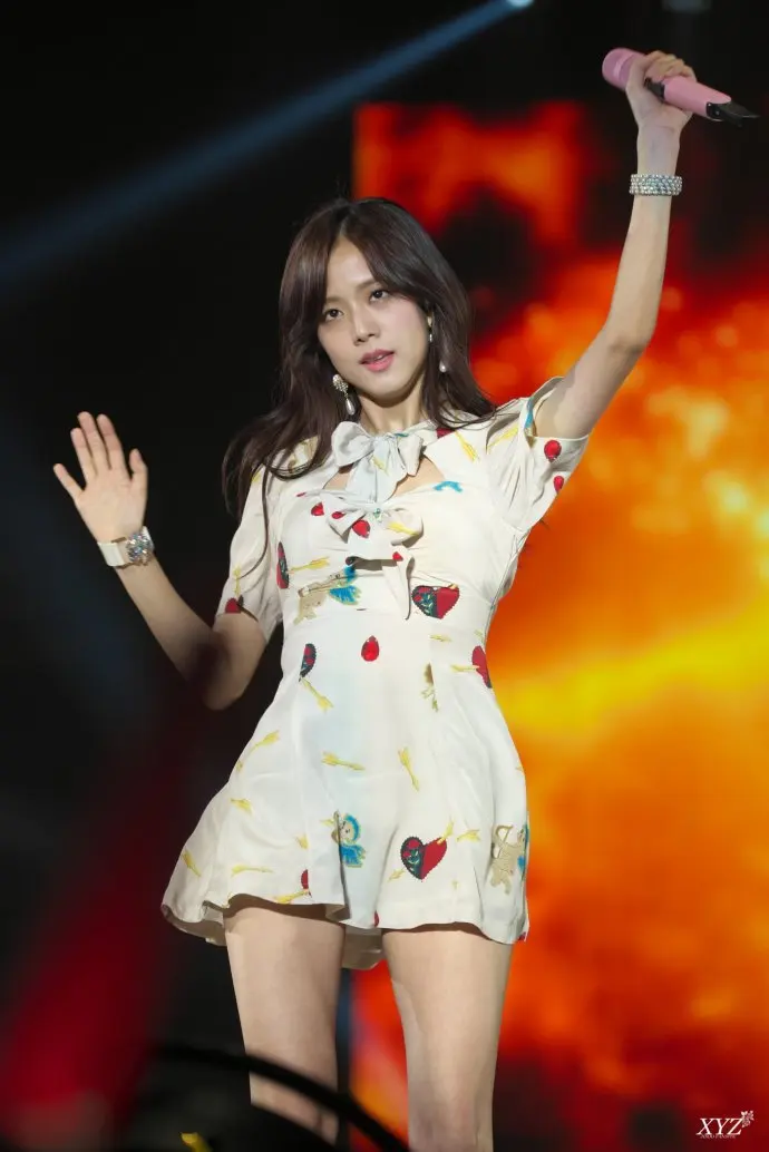 Kpop Blackpink JISOO/Новинка года; летнее уличная одежда; милое белое платье для женщин в Корейском стиле; kawaii; темпераментные платья с бантом; Одежда для девочек