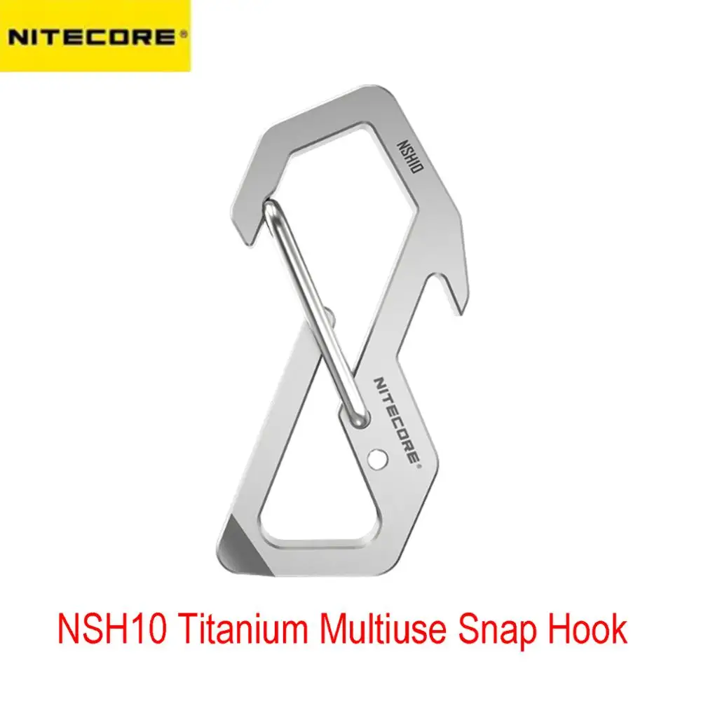 NITECORE NSH10 титановый Многофункциональный Карабин для повседневного использования
