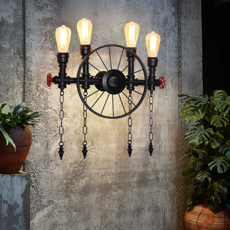 Винтажный светильник для балкона в стиле ретро американский индастриал