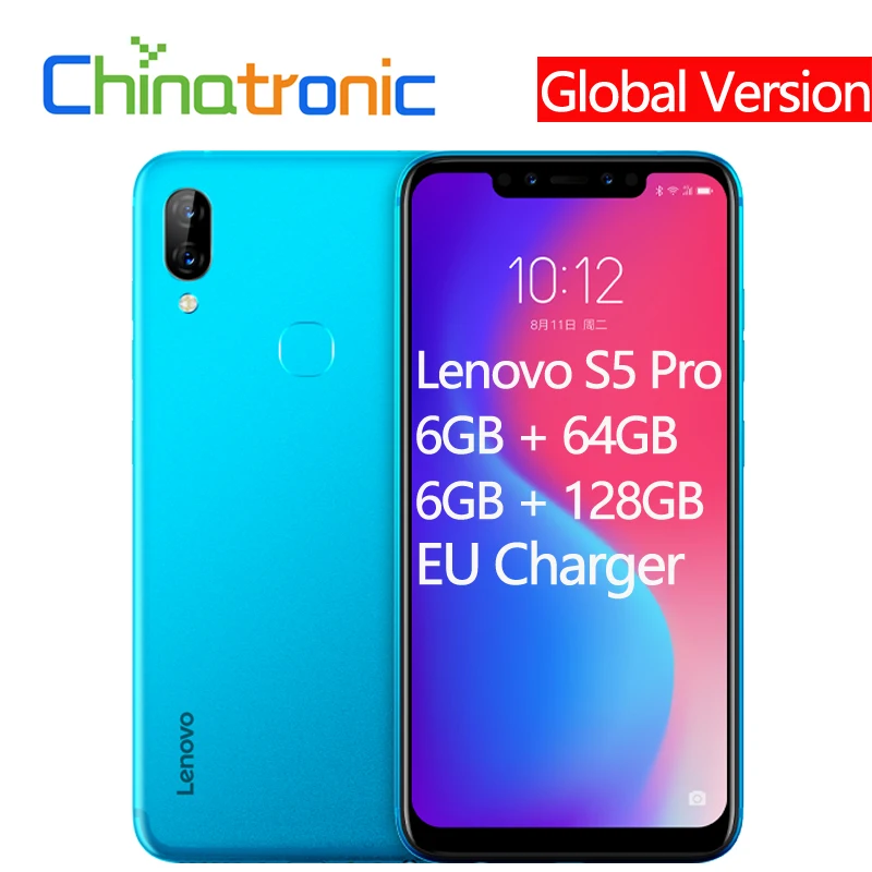Глобальная версия Lenovo S5 Pro 6 ГБ 64 4G FDD LTE 2 &quotQHD 2246x1080 мобильный телефон Snapdragon Octa core Dual