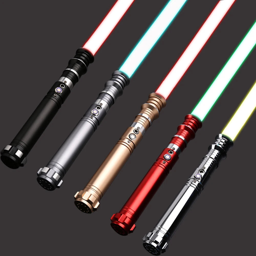 

TXQSABER Metal Handle Heavy Dueling Blade 12 Color ChanG Lightsaber with HighLight Sensitive Smooth Swing FOC Laser Sword Toys