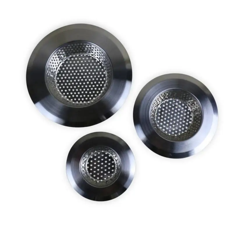 

NEW 7cm/9cm/11cm Kitchen Filter Sinks Strainer Drain Hole Trap Stainless Steel Metal Sink Strainer Bath Sink Drain Hair Catcher