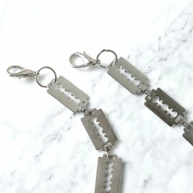 Модное ожерелье в стиле ретро с лезвиями для мужчин и женщин темные винтажные