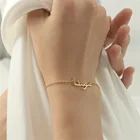 Персонализированный арабский именной браслет для женщин, золотая цепочка из нержавеющей стали с буквами, индивидуальные очаровательные браслеты, уникальные ювелирные изделия в подарок
