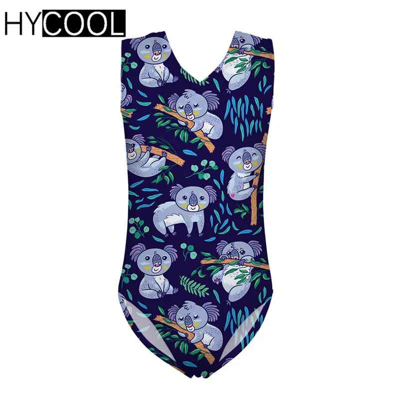 Детский слитный купальник HYCOOL с рисунком коалы Быстросохнущий для детей лето