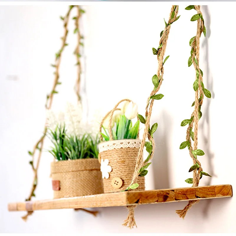 2 м 5 имитация зеленых листьев плетеная пеньковая веревка сделай сам Свадебный