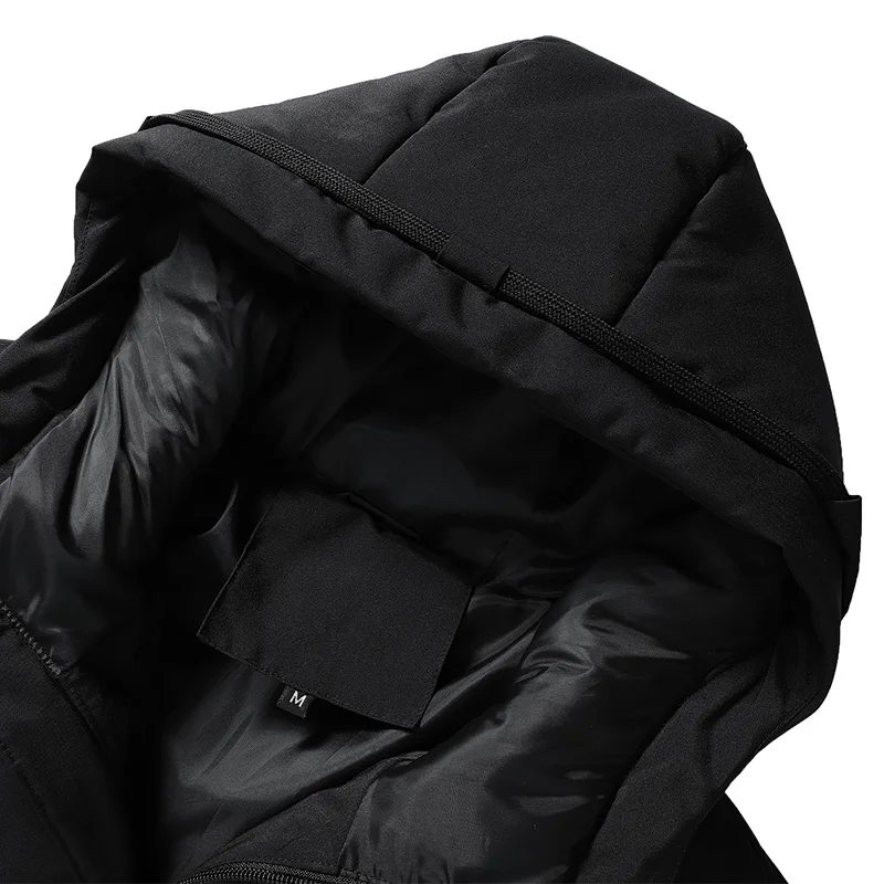 

Men's Winter Down Jacket Men Hot 2020 New Zipper Casual Snug Coat Windbreaker hooded Warm Parka puffer Jackets For Men Style