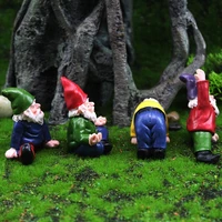 mini resin moss micro landscape outdoor fairy miniature garden dwarf ornaments handicraft flower pot accessories elf kids toys