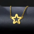 Ожерелье персонализированный звезда Выгравировано Название ожерелья для женщин табличка с именем из нержавеющей стали цепочка, ювелирное изделие, подарок на день рождения