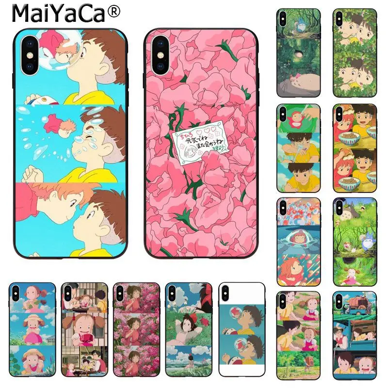 

MaiYaCa Japan Anime Ponyo on the cliff princess Spirited Away Phone Case for Apple iphone 11 pro 8 7 66S Plus X XS MAX 5S SE XR