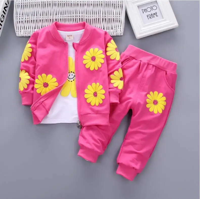 Комплекты весенней одежды для девочек BibiCola кофта и комбинезон маленьких