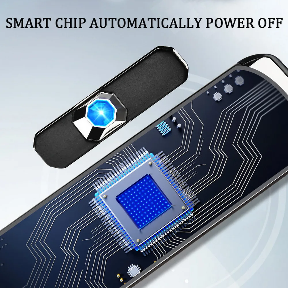 Зажигалка для сигарет сенсорный экран зажигалка компактный смарт датчик usb