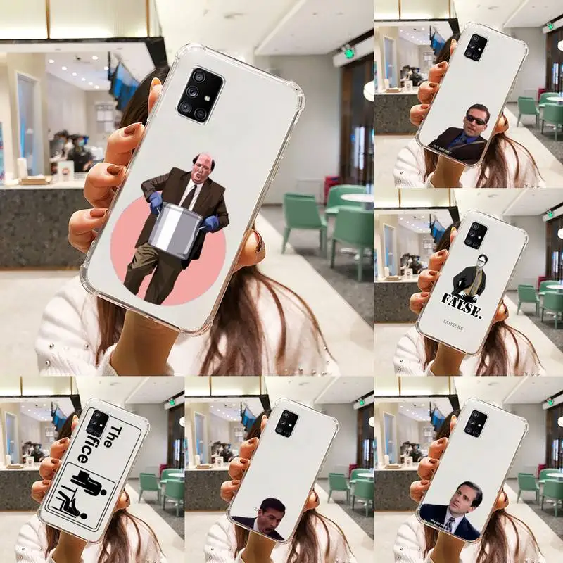 

The Office Phone Case Transparent For Samsung A51 A50 A71 A70 A81 M60S Note S21 S 20 10 9 8 11 E Plus Ultra