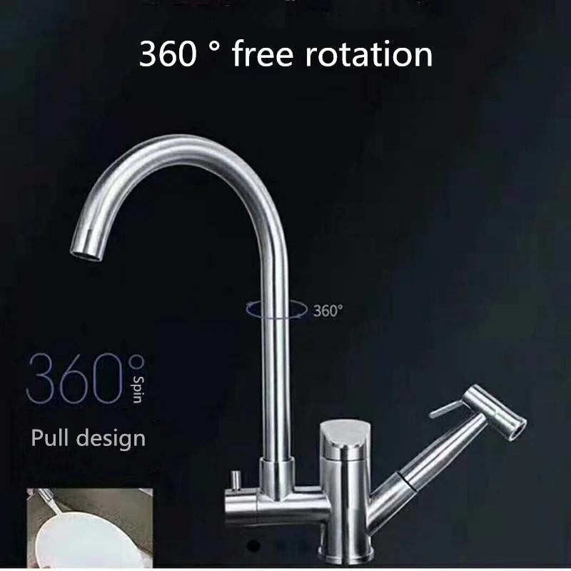 Кухонный ящик с распылителем кран для горячей и холодной раковины овощей