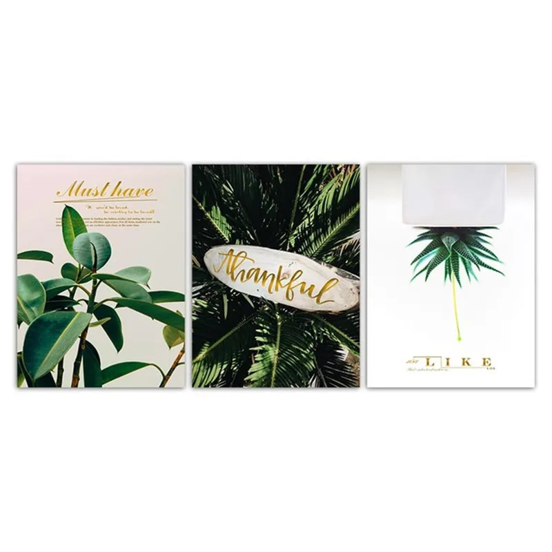 Северный плакат печать тропический дождь лес растение картины современный холст