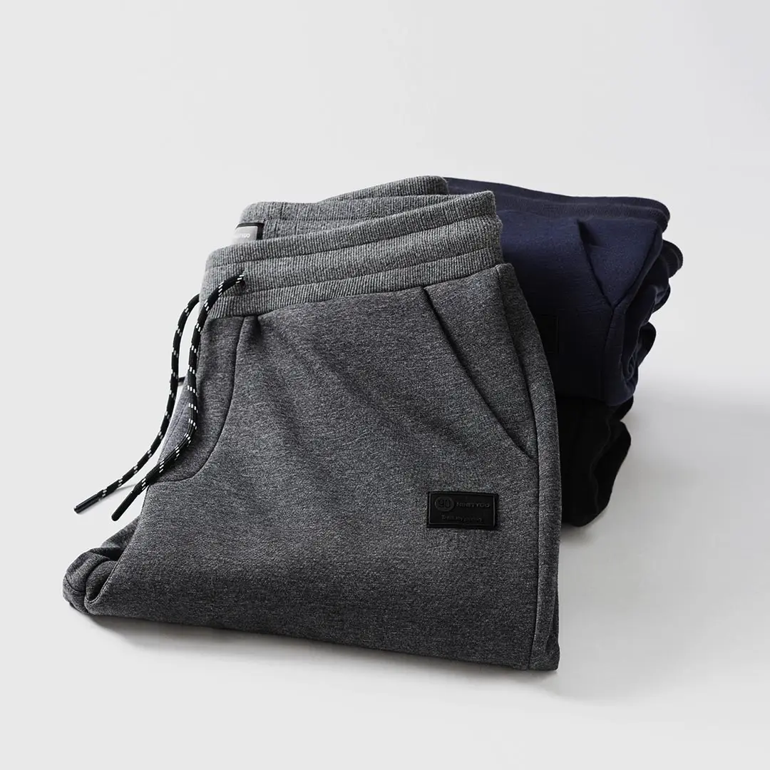 Мужские спортивные штаны Xiaomi 90Fun теплые плюшевые брюки на осень и зиму