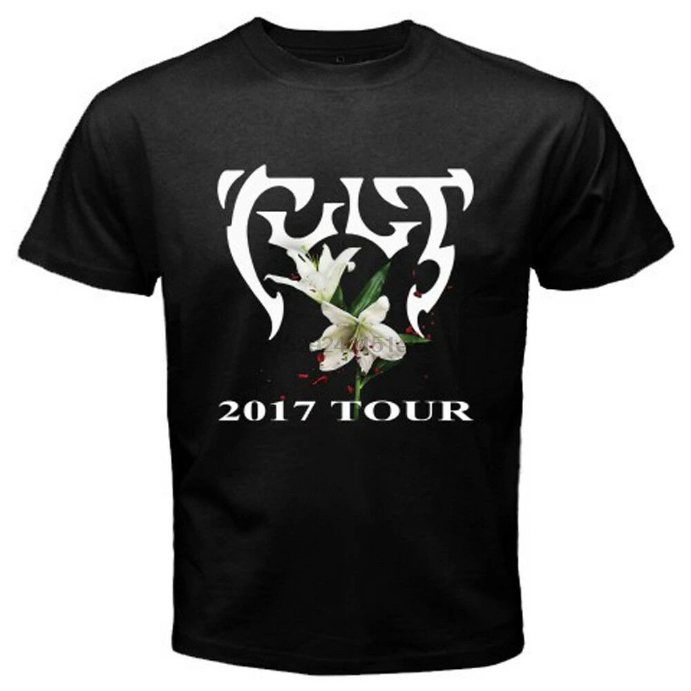 Новинка Мужская черная футболка с логотипом клуба рок-группы Tour 2017 размеры от S до
