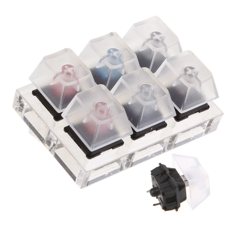 Новинка 6 клавишных колпачков переключатель клавиатуры тестер механическая