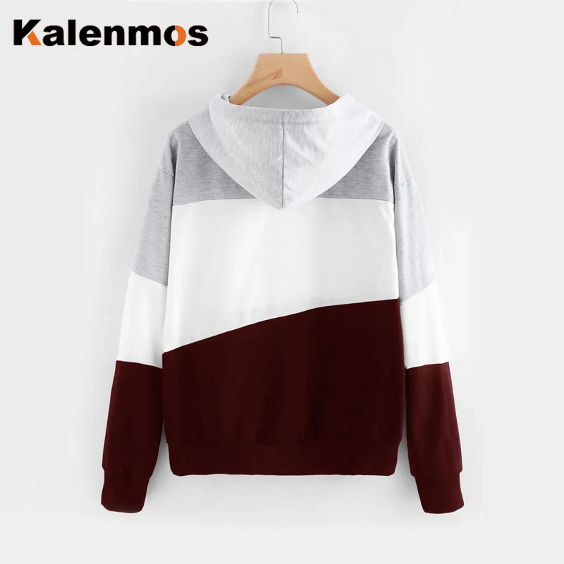 Уличная одежда полосатые теплые толстовки осенняя длинный рукав шнуровка