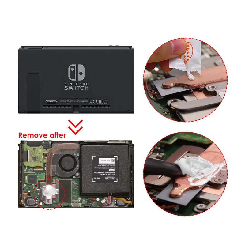 Термопаста Data Frog для Nintendo Switch 10 шт. материнская плата NS Lite консоль