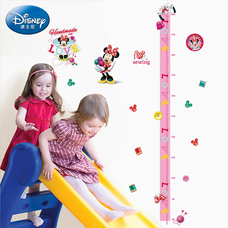 Мышь Наклейка на стену с измерительной таблицей роста и Минни Disney Детские
