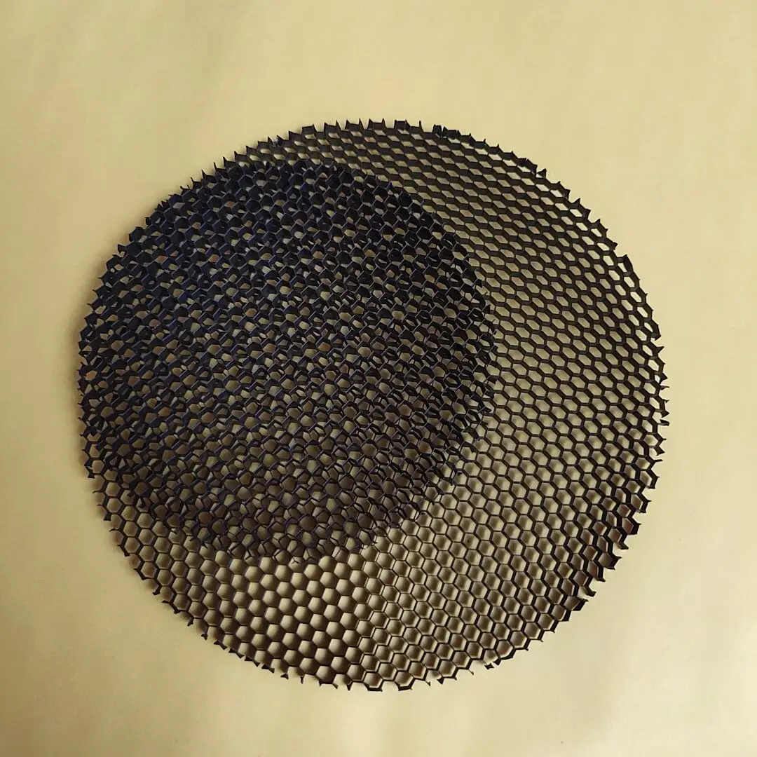 Description Picture 2 of itemLED  Soft light shade hood downlight spotlight round honeycomb mesh cover black anti-glare anti-dazzling light aluminum