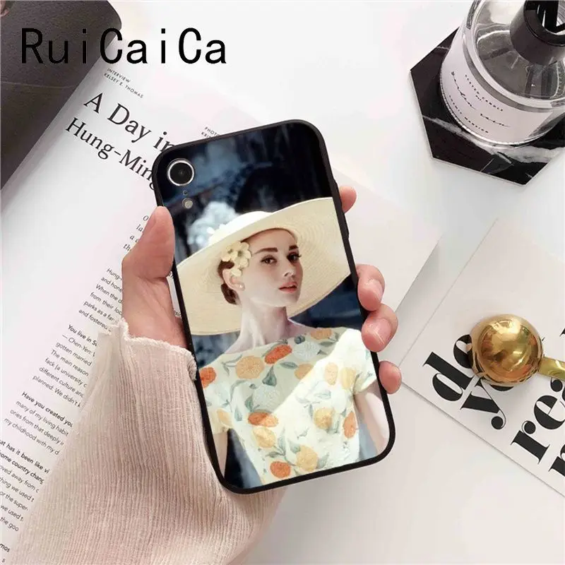 Ruicaica Audrey Hepburn Colorful Cute Phone Case Cover for iPhone 8 7 6 6S 6Plus X XS MAX 5 5S SE XR Fundas Capa | Мобильные