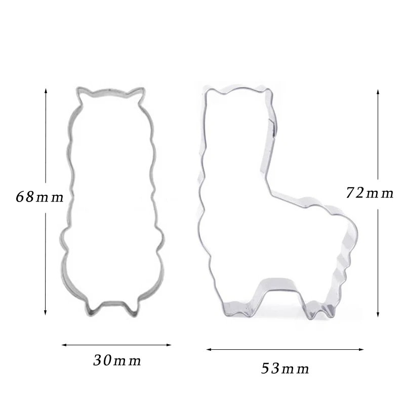 Альпака формочки для печенья Милая лама из нержавеющей стали животные формы