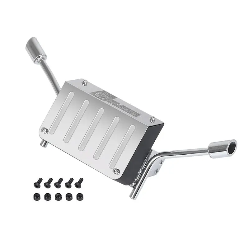 Металлическая выхлопная труба топливного бака для 1/10 Rc Гусеничный грузовик K5