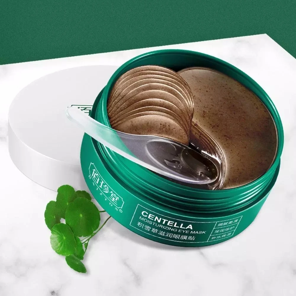 

60pcs Centella asiatica Eye Mask Natural Moisturizing Tender Gel Eye Patch Remove Dark Circle anti age bag Eye Wrinkle Skin Care