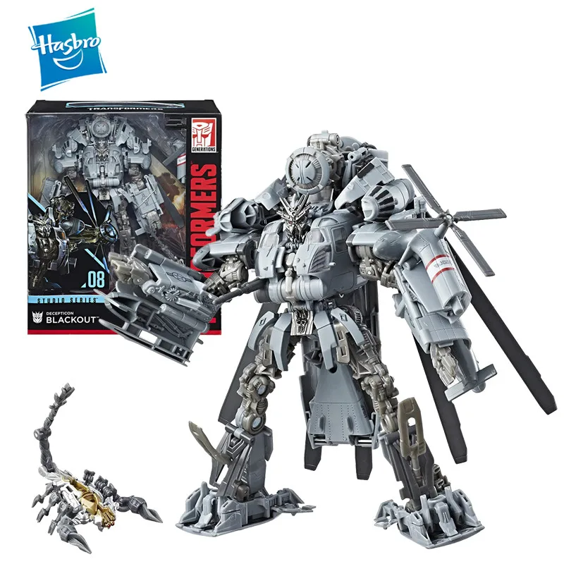 

Original Hasbro Transformers Studio Series08 Leader Class Movie 1 Decepticon Blackout Action Figure Model Toys for children