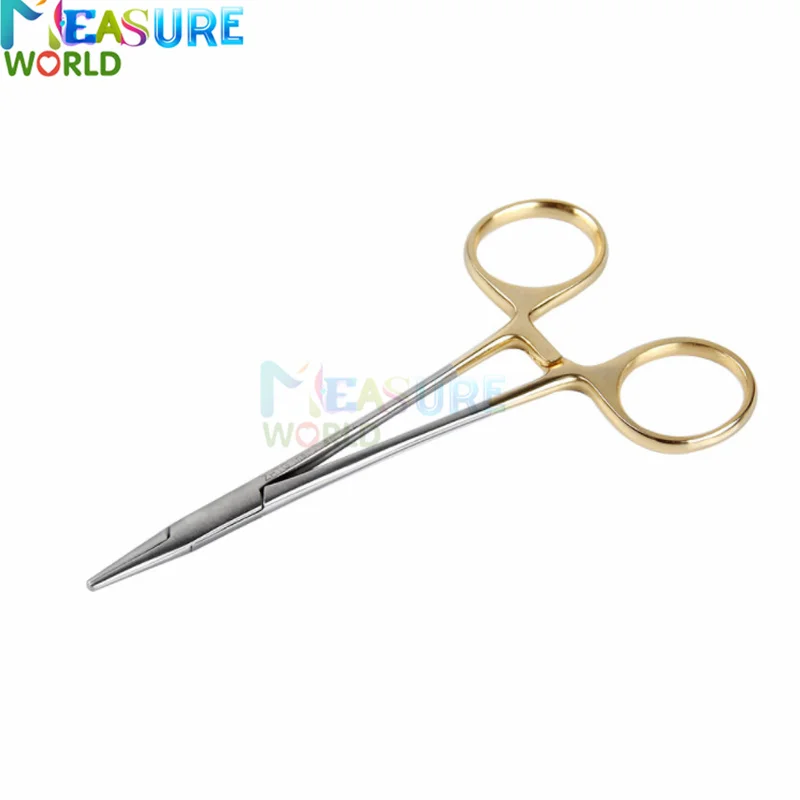 

Needle Holder Needle Holder Stainless Steel Thick And Thin Needle Double Eyelid 12.5cm Needle Holder Surgical Operation Tools