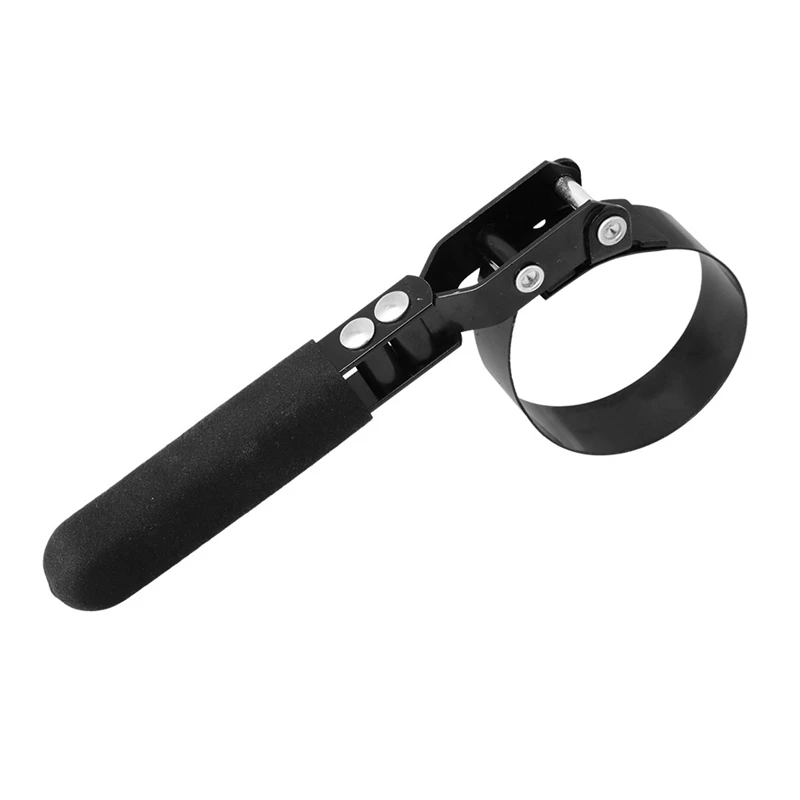 

Swivel Oil Filter Wrench Band Has Grippers for No-Slip Hold on Filter Won't Crush or Dent Oil Filter