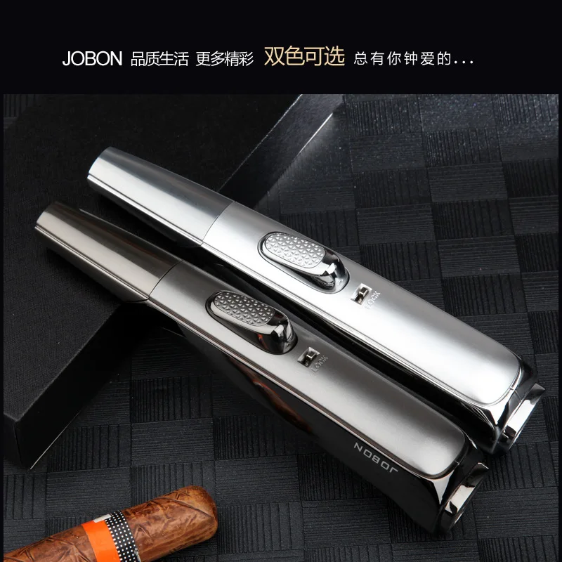 Необычная Бутановая струйная зажигалка с синим пламенем ветрозащитный