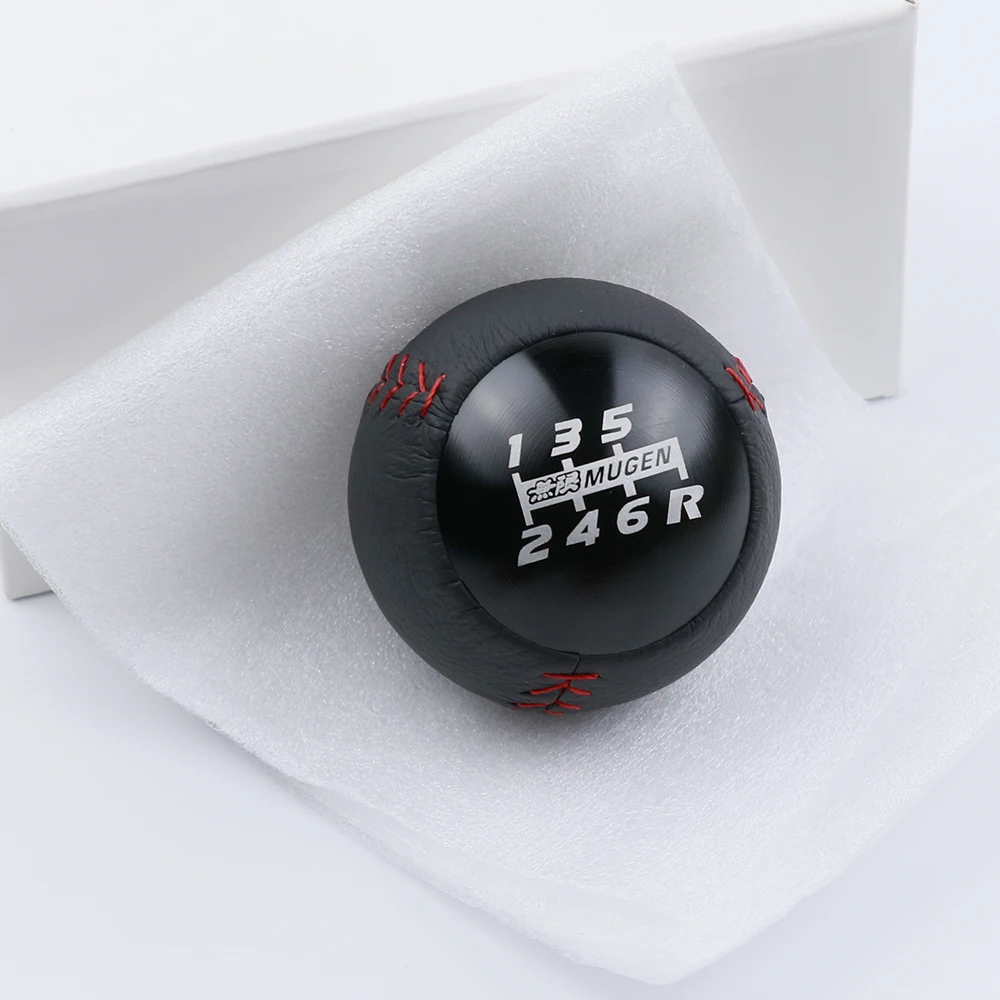 Ручка переключения передач Mugen черная/красная 5/6 скорость M10x1.5 для Honad Civic Fit Accord EK9