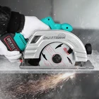 Бесщеточная циркулярная электрическая пила WOSAI MT-Series 20 в 7 дюймов, беспроводная циркулярная пила, деревообрабатывающая режущая пила, пильный станок, инструменты
