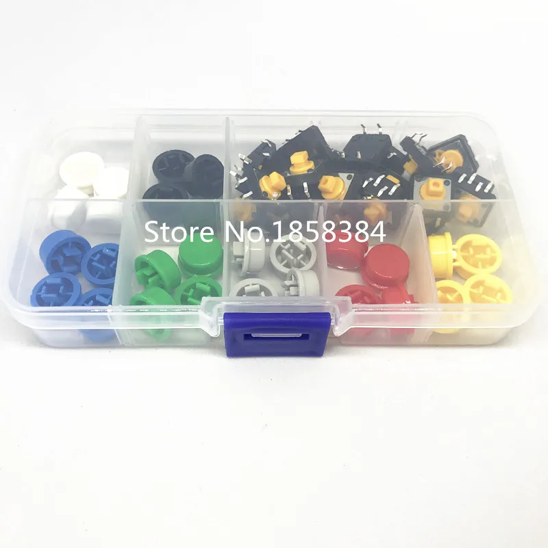 8 типов = 53 шт. Тактильный кнопочный переключатель мгновенного действия 12*12*7 3