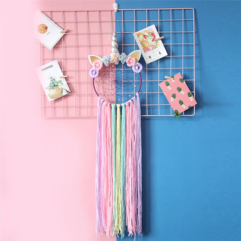 

Колокольчики ветра, украшение для детской комнаты, большой Ловец снов, подвесной единорог, декоративный кулон для дома, украшение на Рождес...