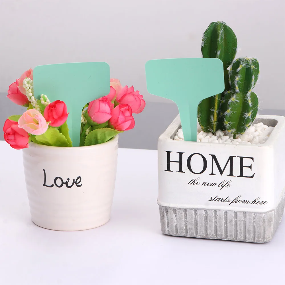 10 шт. Tag для пальцев искусственные бриллианты Т образный Пластик рассадник ярлыки