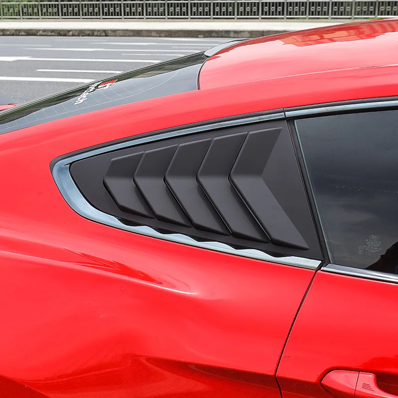 

1 Pair Of Shutter Spoiler Rear Side Window Cover For Ford Mustang 15-18 Car Accessories Triangle Window Replacement
