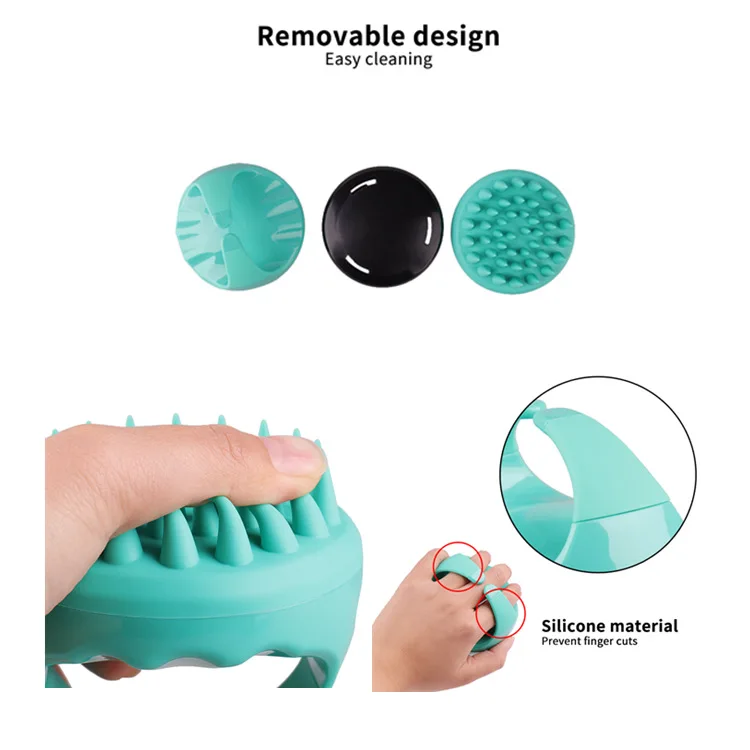 

Silicone Head Massage Comb Shampoo Brush Washing Shower Hair Comb Body Press Massager Brushes Health Care Tools