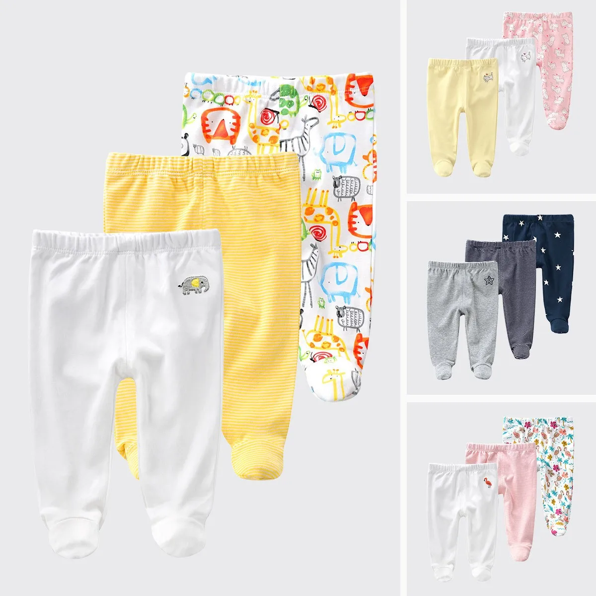 3 шт. детские колготки с высокой талией