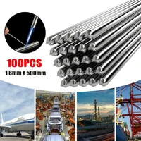 100pcs Aluminum Welding Rod Solution Welding Flux-Cored Rods Wire Brazing Rod 1.6MM X 50CM