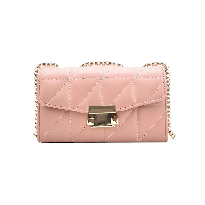 

New Women's Single Shoulder Bag In Spring and Summer Pu Solid Color Rhombic Bag Fashion Silk Scarf Cross Bag Armpit Bag