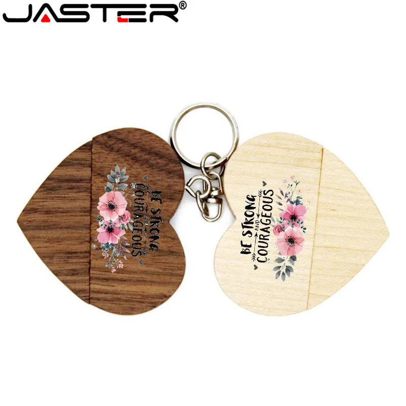 Флэш-накопитель JASTER деревянный в виде сердца Usb 16 ГБ 32 64 | Компьютеры и офис
