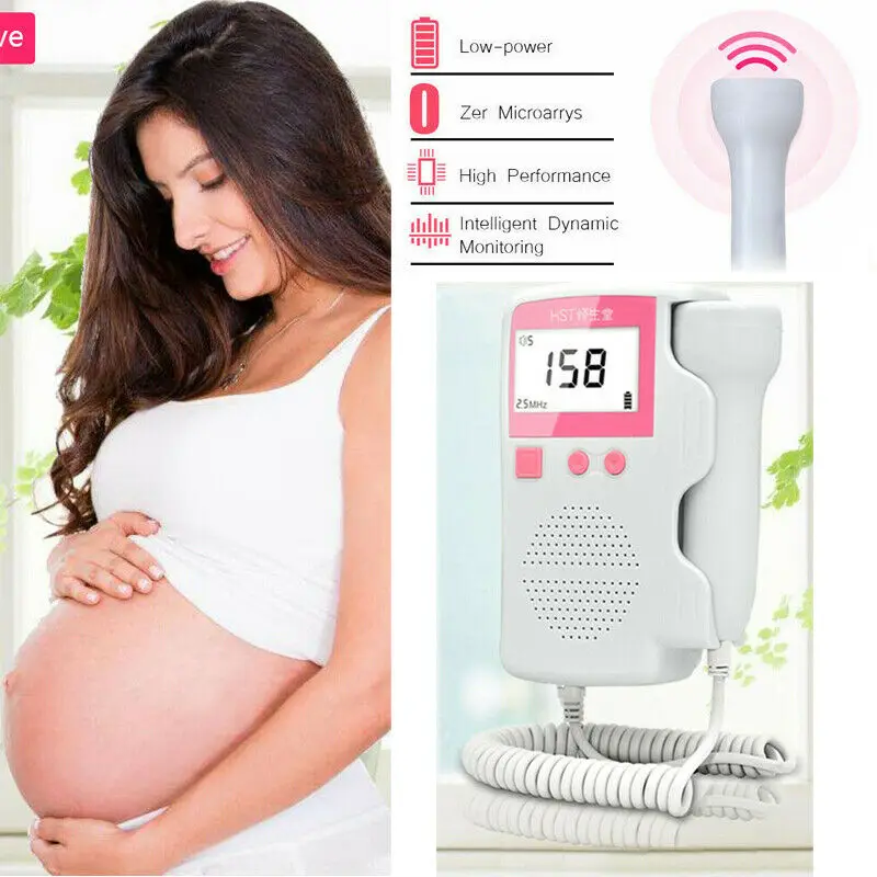 Фетальный допплер плод измеритель пульса детский монитор ЖК зонд Pregnancys| |