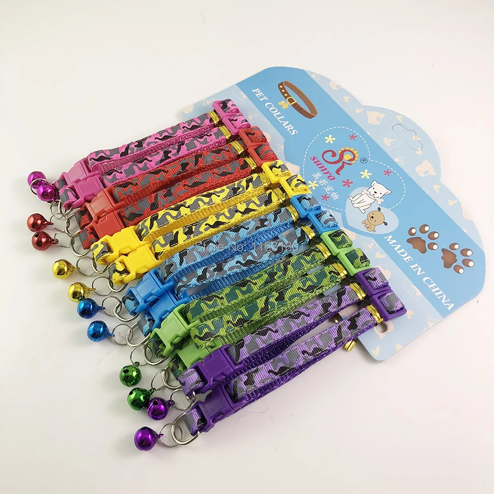 Милый Нейлоновый Регулируемый Камуфляжный выдвижной собачий ошейник 36 шт./лот