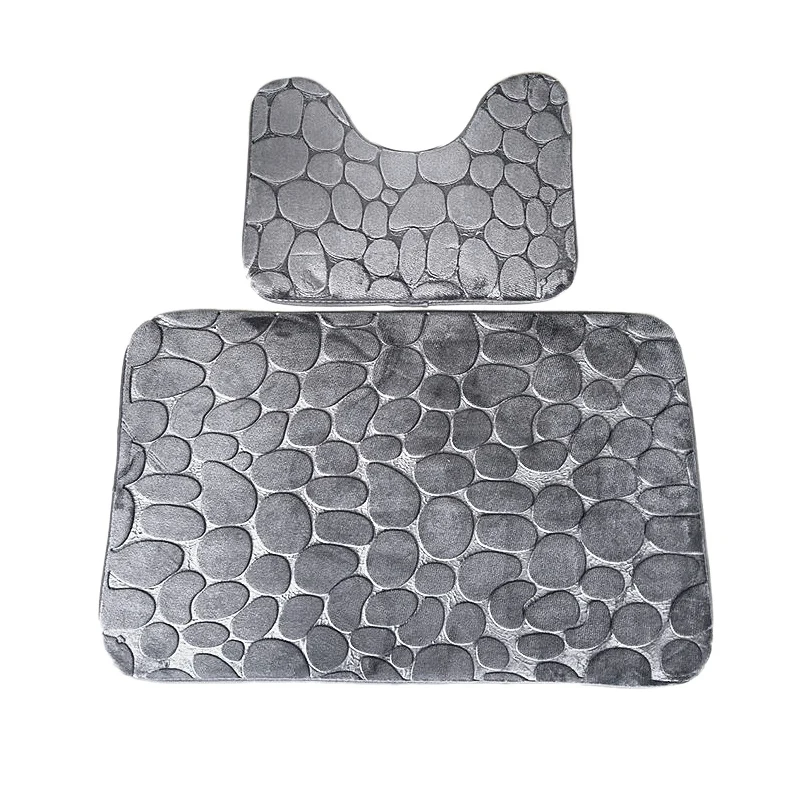 2 шт. мягкий коврик для ванной комнаты набор ванны коврики цвета